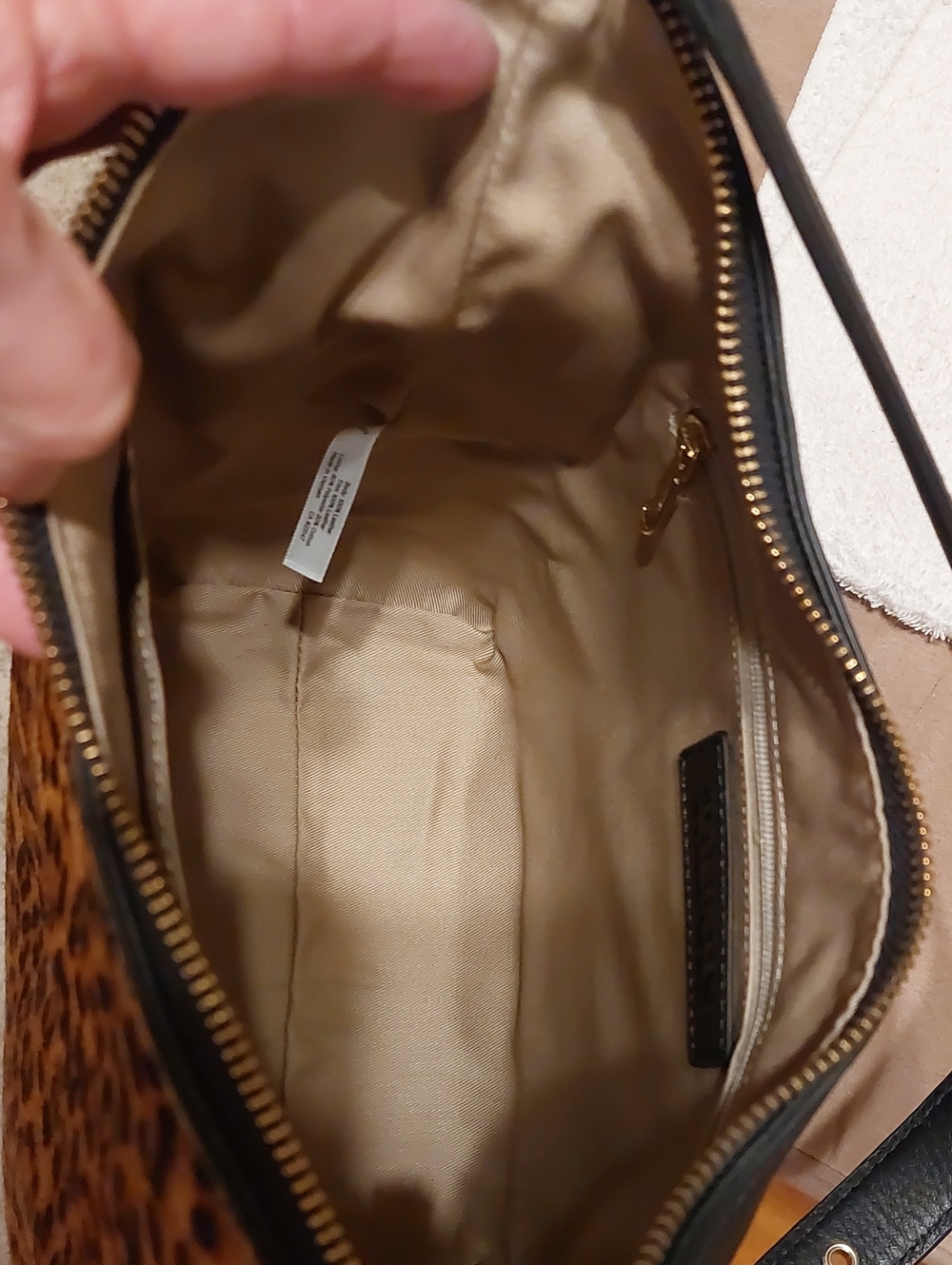 NWT Talbots Cheetah Print Leather Bag - Picture 10 of 15